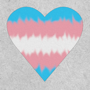 Trans Flag Heart Patch