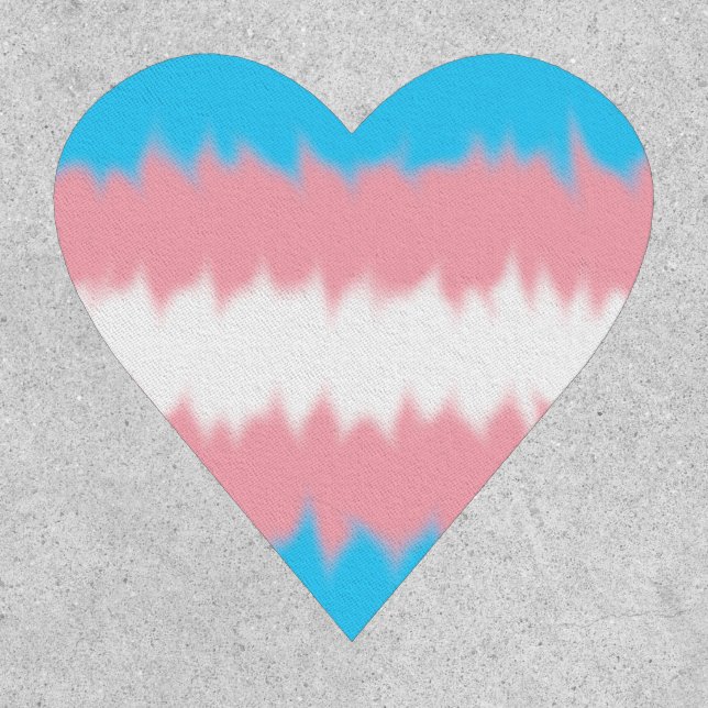Trans Flag Heart Patch (Front)