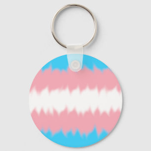 Trans Flag Keychain