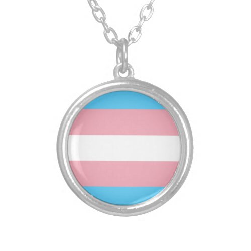 Trans Flag Necklace