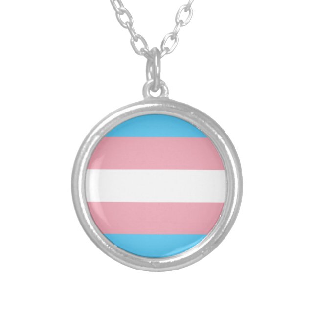 Trans Flag Necklace (Front)