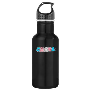 Trans Flag Octopus Design for proud Trans People Stainless Steel Water Bottle