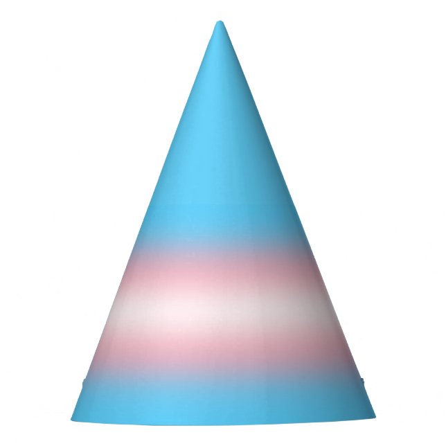 Trans Flag Party Hat (Front)