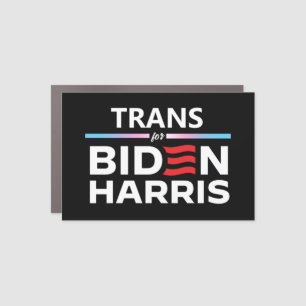 Trans for Biden Harris Car Magnet