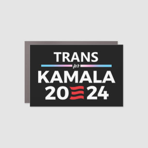 Trans for Kamala Harris Car Magnet