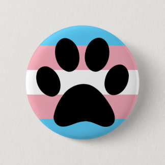 Trans furry pride pinback button