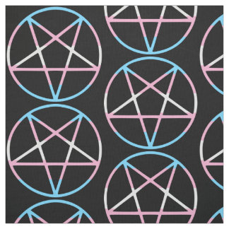 trans gay pride flag pentagram transgender fabric