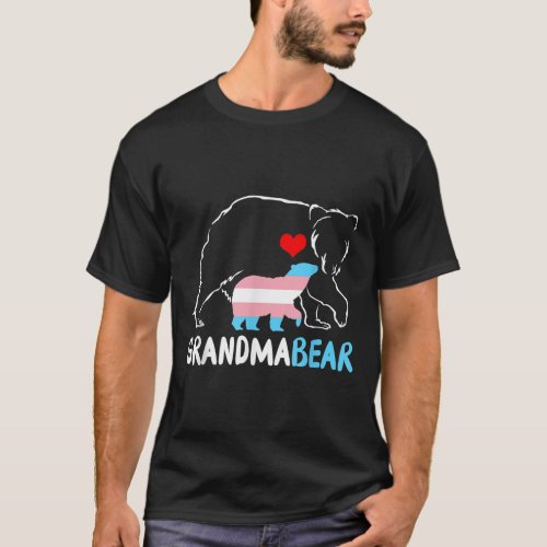 Trans Grandma Bear Proud Transgender Mama Bear Rai T_Shirt