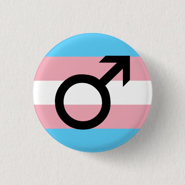 Trans Guy Pride Button (Front)