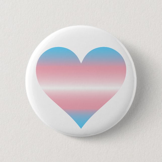Trans Heart Button (Front)