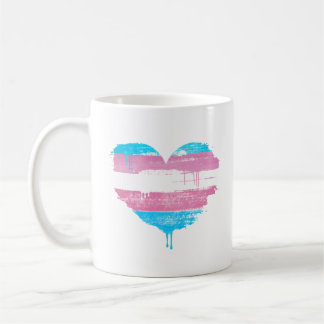 TRANS HEART - TRANS LOVE - COFFEE MUG