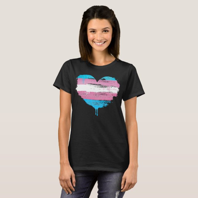 TRANS HEART - TRANS LOVE - T-Shirt (Front Full)