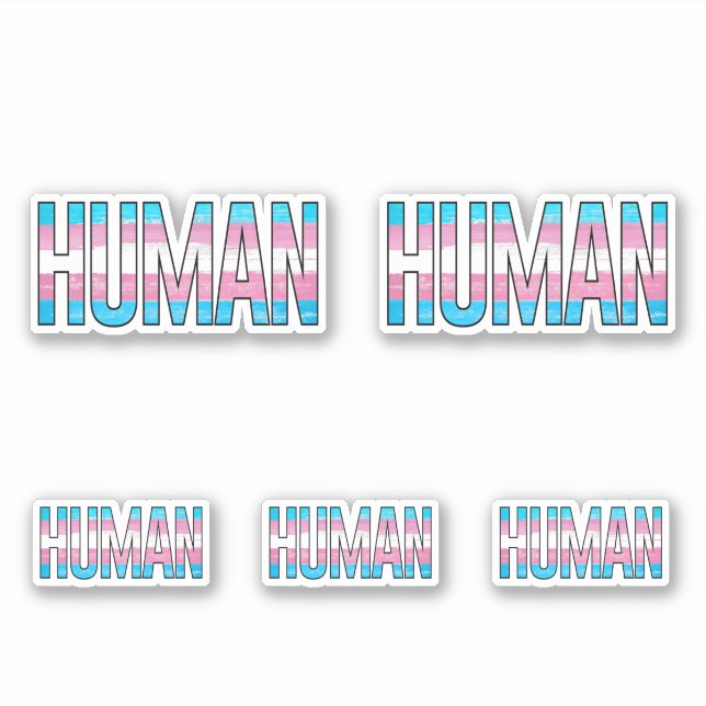 Trans Human Sticker (Front)