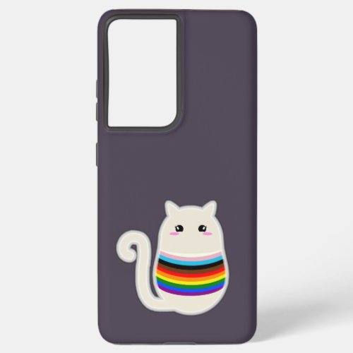 Trans Inclusive Cat Samsung Galaxy S21 Ultra Case