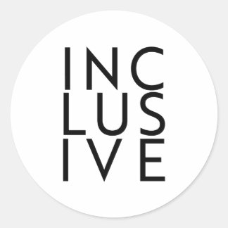 Trans Inclusive Classic Round Sticker