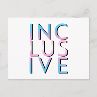 Trans Inclusive Colors Postcard