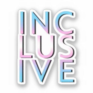 Trans Inclusive Colors Sticker