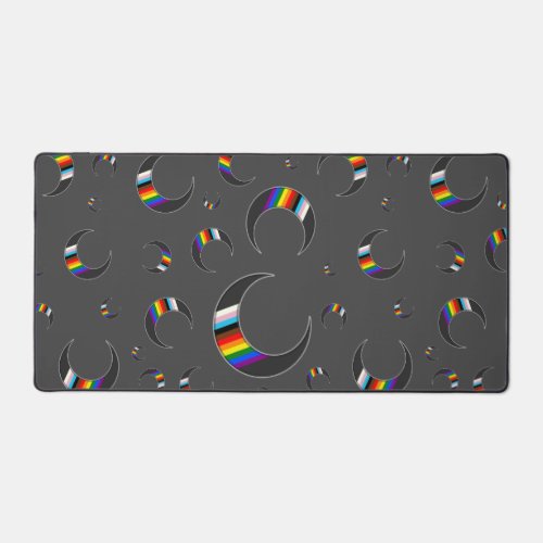 Trans Inclusive Crescent Moon Desk Mat