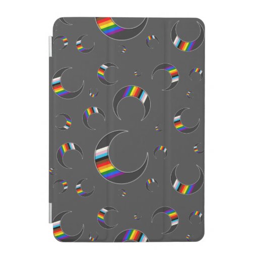 Trans Inclusive Crescent Moon iPad Mini Cover