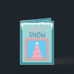 Trans-Inclusive Winter Wonderland Greeting Card<br><div class="desc">Get ready to embrace the winter season with our "Trans-Inclusive Winter Wonderland Greeting Card." This adorable and joyful card features a pink Christmas tree adorned with white snowflakes and stars, set against a backdrop of teal, steel blue, and bright pink and blue blocks of color. At the top, whimsical icicles...</div>