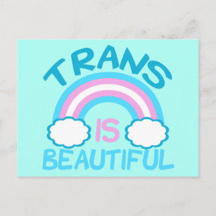 Trans is Beautiful Postcard
