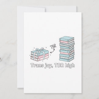 Trans Joy, TBR High – LGBTQ Reading Pride Invitation