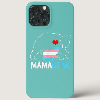 Trans Mama Bear Proud Mom Rainbow Transgender iPhone 13 Pro Max Case