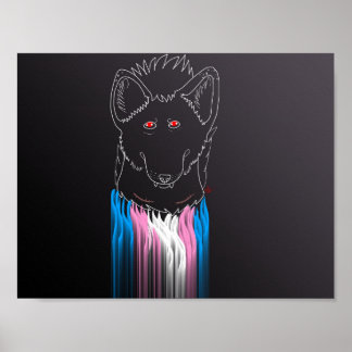 Trans masculine hyena poster