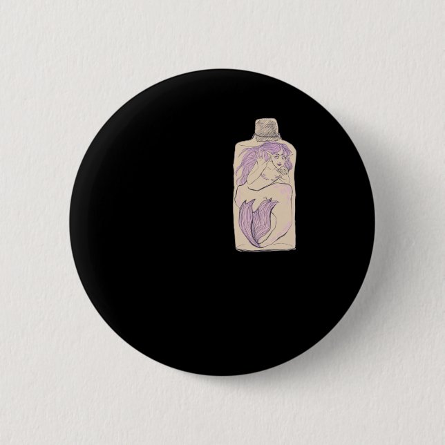 Trans Merman Lgbt  Button (Front)