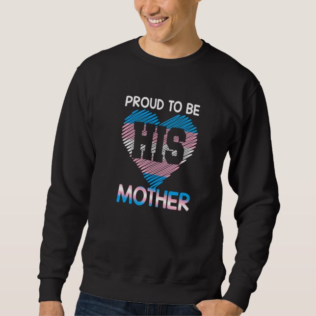 Trans Mom Trans Pride Flag Transgender Mother Lgbt Sweatshirt (Front)