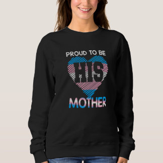 Trans Mom Trans Pride Flag Transgender Mother Lgbt Sweatshirt