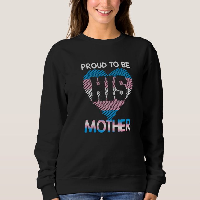 Trans Mom Trans Pride Flag Transgender Mother Lgbt Sweatshirt (Front)