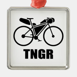Trans North Georgia Race Bikepacking Metal Ornament