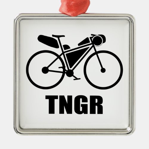 Trans North Georgia Race Bikepacking Metal Ornament