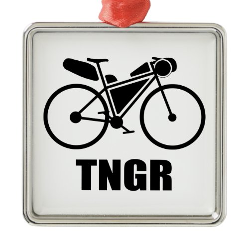 Trans North Georgia Race Bikepacking Metal Ornament
