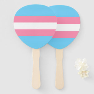 trans party decor hand fans