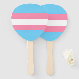 trans party decor hand fans