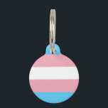 Trans Pet ID Tag<br><div class="desc">Celebrate your transgender pride,  or help show your transgender relative/friend that you support them! This fun decorative tag is a great addition.</div>