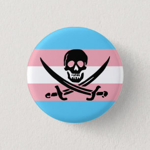 Trans Pirate Button