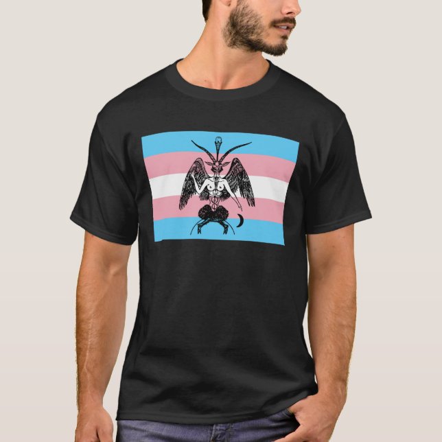 Trans Pride Baphomet T-Shirt (Front)