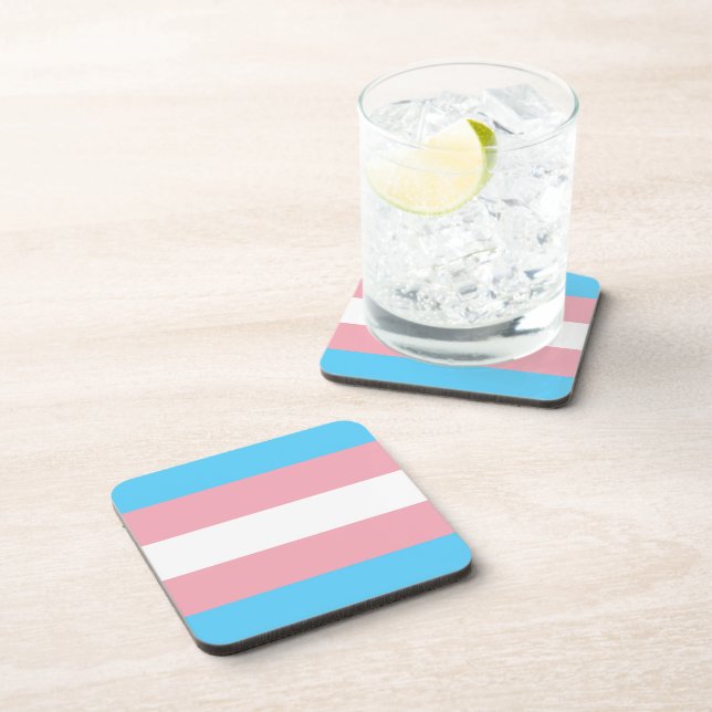 Trans Pride! Beverage Coaster (Right Side)