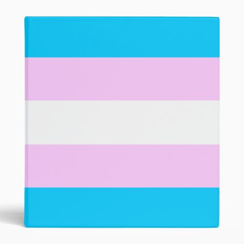 Trans pride binder