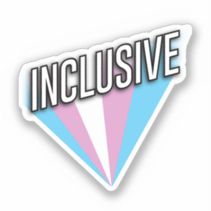 Trans Pride Burst - Inclusive Sticker