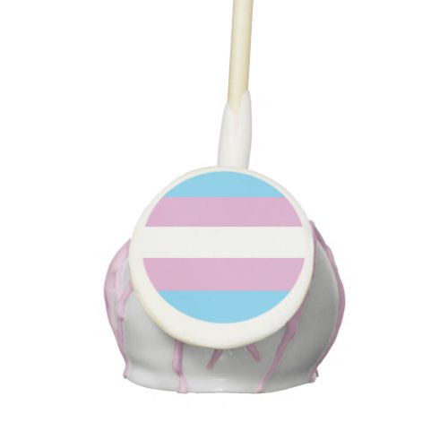 Trans Pride Cake Pops