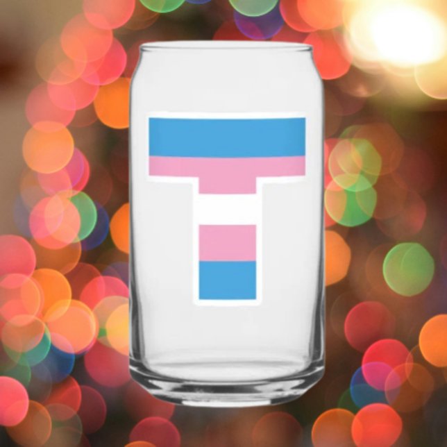 Trans Pride Capital T Can Glass (Creator Uploaded)