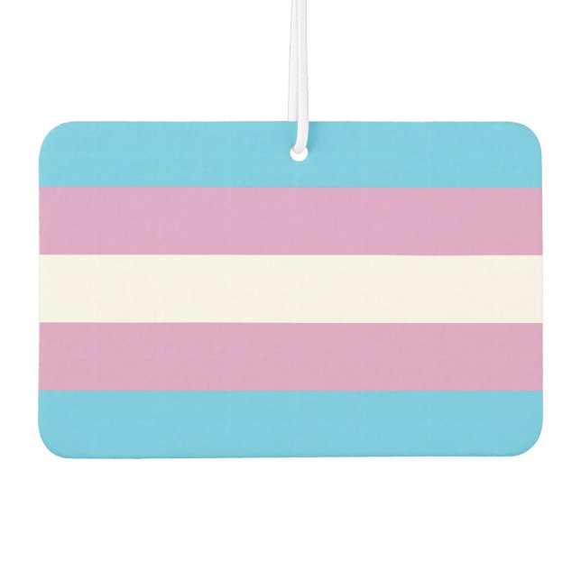 Trans Pride Car Air Freshener (Front)