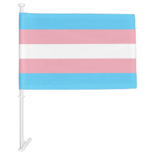 Trans Pride Car Flag