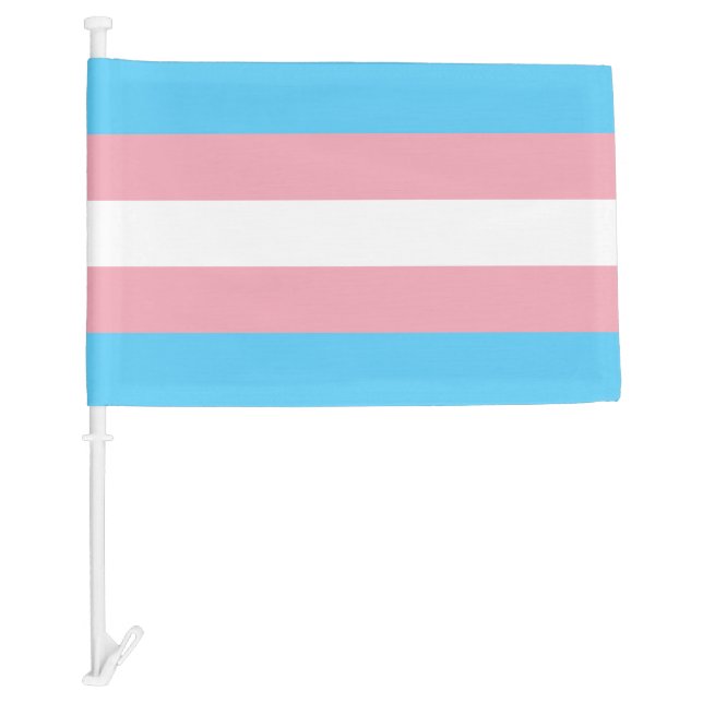 Trans Pride Car Flag (Front)