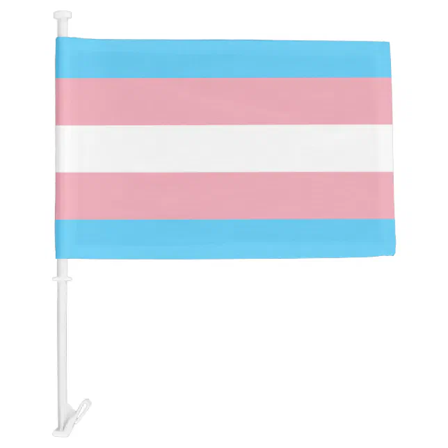 Trans Pride! Car Flag | Zazzle