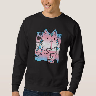Trans Pride Cat Cat Mom Lgbt Gay Lgbtq Pride Mont Sweatshirt